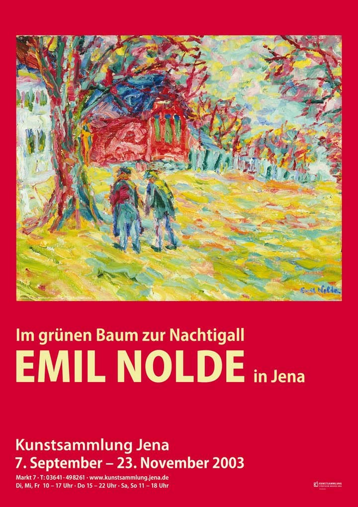 Emil Nolde (d.i. Hans Emil Hansen 1867–1956). Im grünen Ball zur Nachtigall