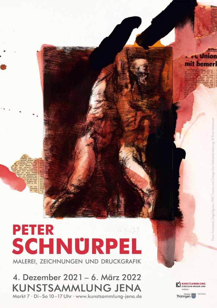 Plakat Peter Schnürpel-Ausstellung Kunstsammlung Jena