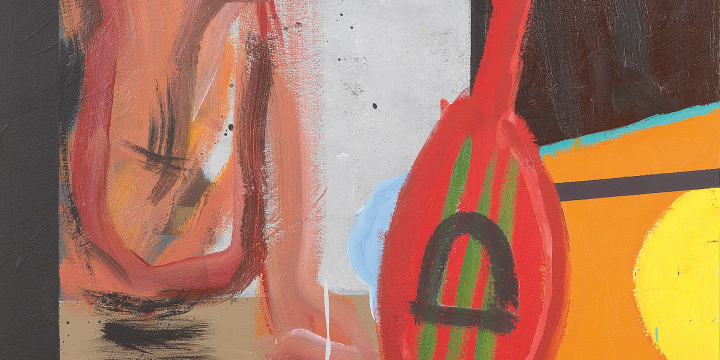 Martin Furtwängler, o. T., 2021, Acryl auf Holz